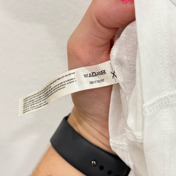 NWOT Free People Movement True North White Short Sleeve T-Shirt Size Medium - Picture 9 of 9